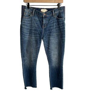 Hatch The Crop Maternity Jean | Medium Wash | Raw Hem | EUC | 28